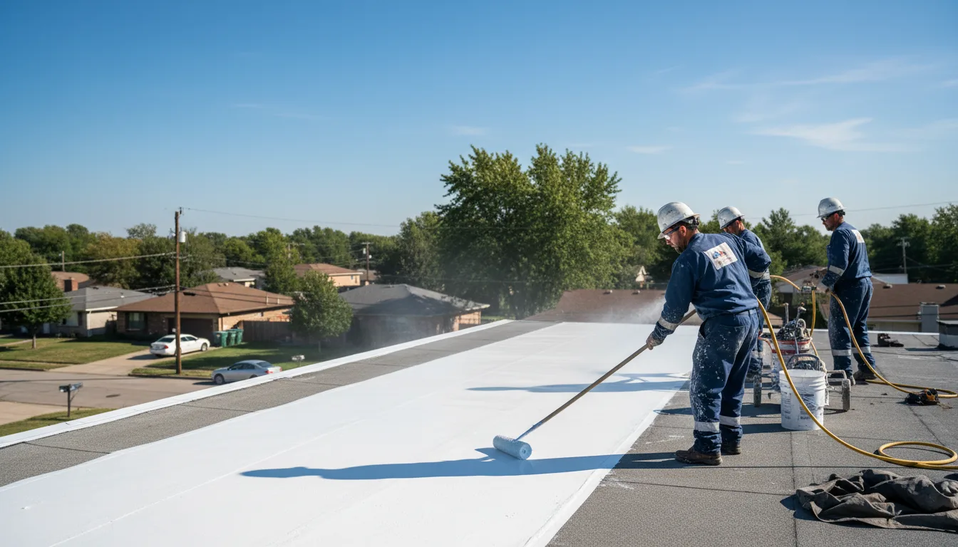 Commercial roof coating in Thompson, ND near me